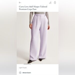 Selling 2 pairs! Abercrombie Curve Love A&F Harper Tailored Premium Crepe Pants